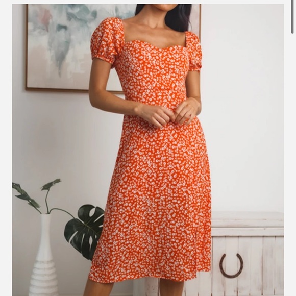NWT KAILEY FRONT SPLIT MIDI DRESS - Picture 4 of 14